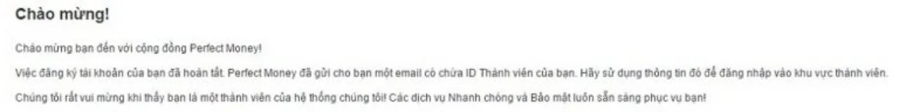 Hướng dẫn tạo tài khoản Perfect Money mới 14 Hướng Dẫn Tạo Tài Khoản Perfect Money Mới