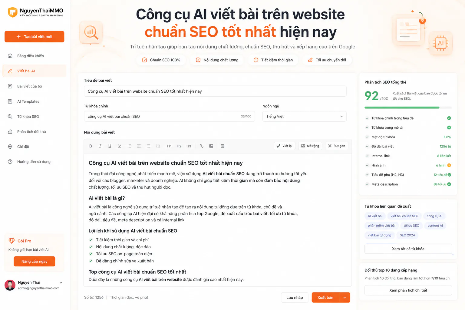 Công cụ AI viết bài trên website chuẩn SEO tốt nhất hiện nay 2 Cong cu AI viet bai tren website chuan SEO tot nhat hien nay