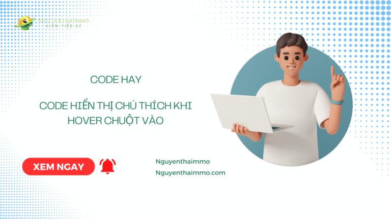 Code hiển thị chú thích khi hover chuột vào một thẻ class