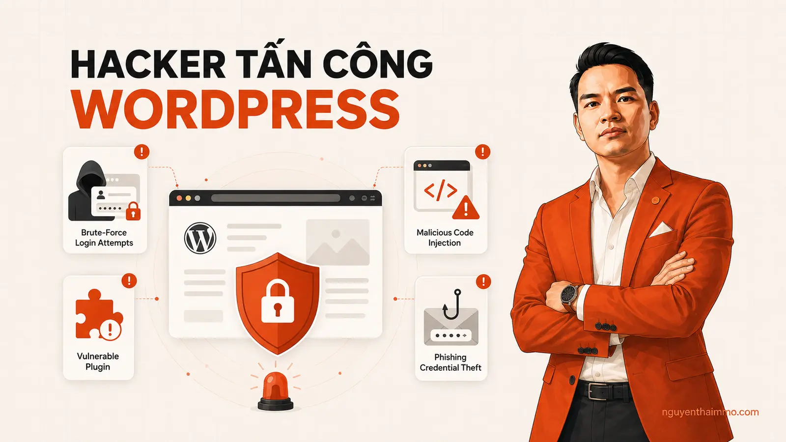 Các dạng tấn công phổ biến vào website WordPress — NguyenThaiMMO