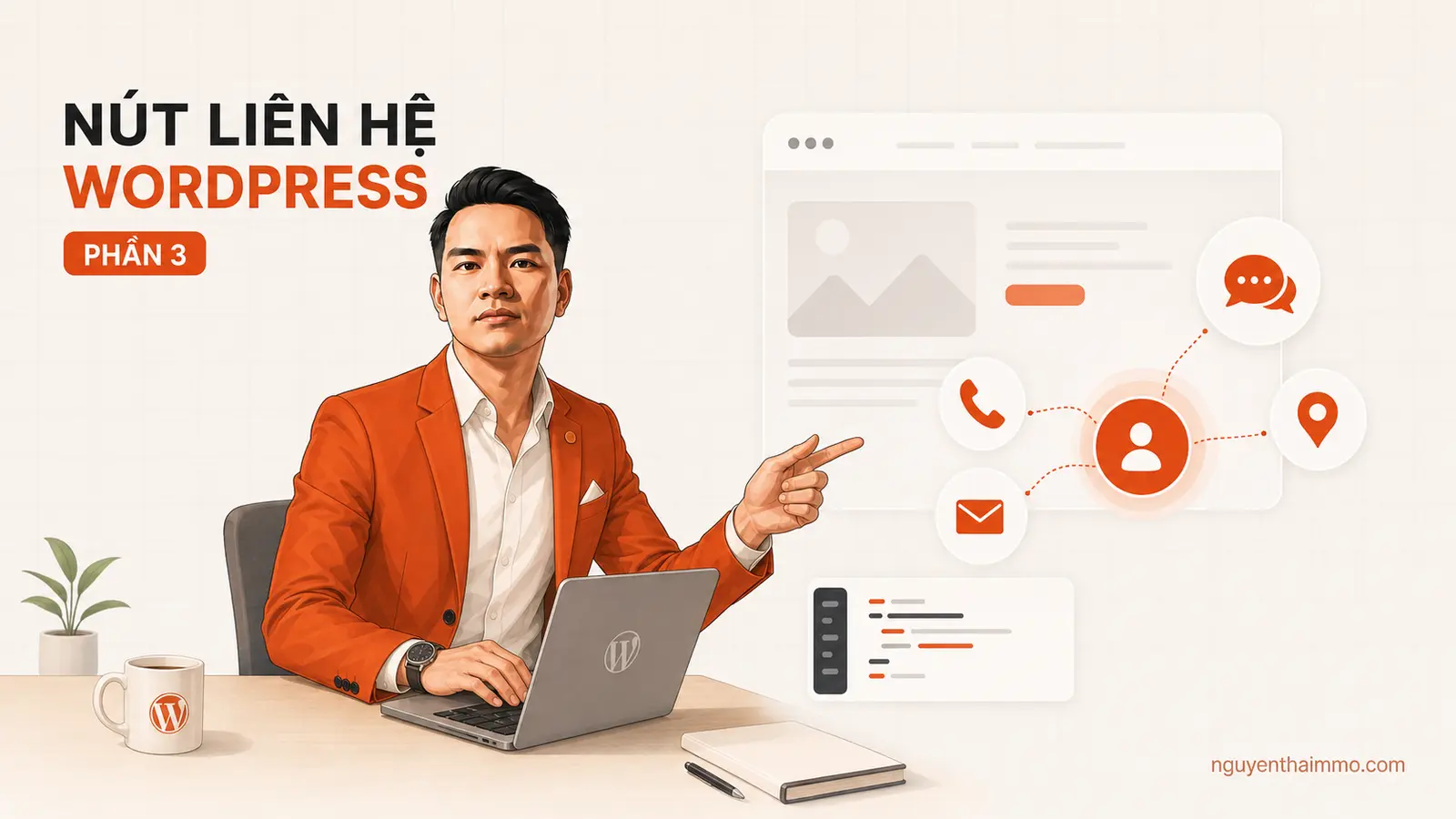 Code nút liên hệ website WordPress phần 3 — NguyenThaiMMO