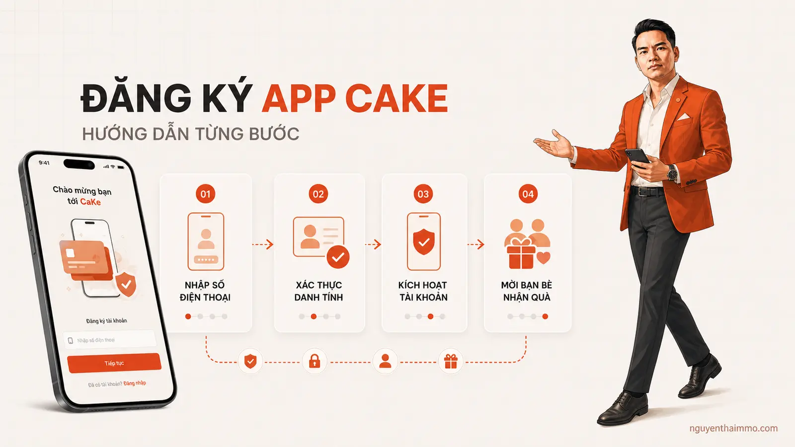 Hướng dẫn đăng ký App CaKe và kiếm tiền cùng với App CaKe 12 Hướng dẫn đăng ký App CaKe và kiếm tiền cùng App CaKe — NguyenThaiMMO