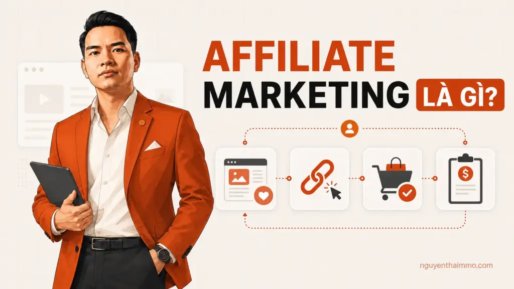 Affiliate marketing là gì ? 10 Cover Affiliate Marketing là gì — NguyenThaiMMO