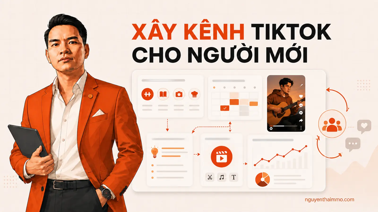 Cover xây kênh TikTok cho người mới — NguyenThaiMMO