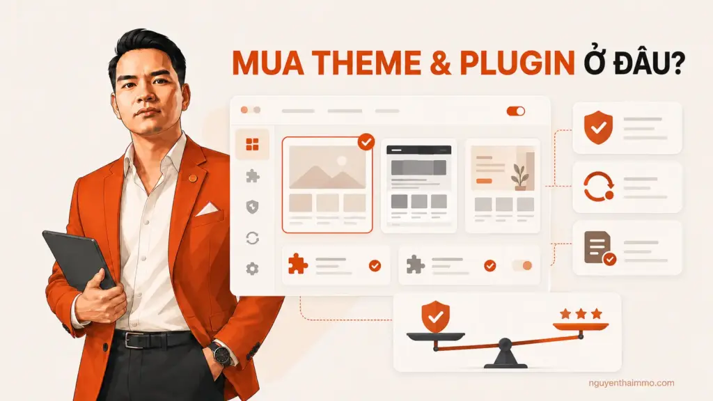Mua theme plugin wordpress giá rẻ ở đâu ? 5 Cover mua theme và plugin WordPress ở đâu — NguyenThaiMMO