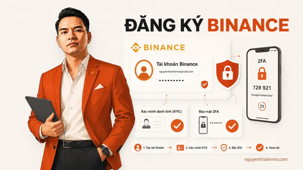Đăng ký sàn Binance mới nhất 10 Đăng ký Binance an toàn với KYC và bảo mật 2FA — NguyenThaiMMO