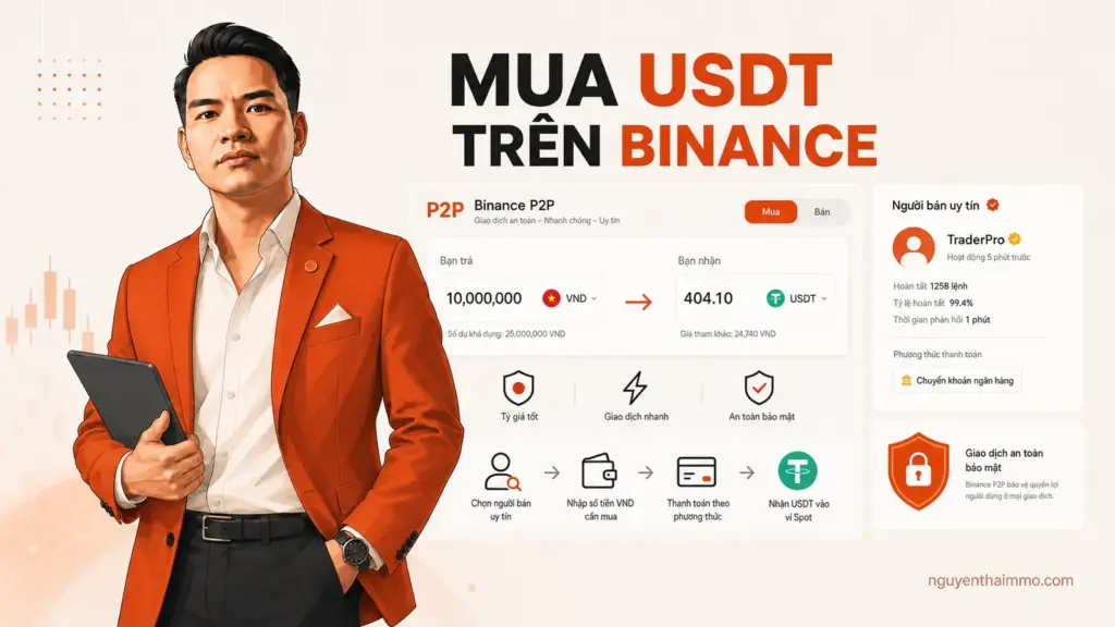Hướng Dẫn Mua USDT Trên Sàn Binance 1 Hướng dẫn mua USDT trên Binance qua giao dịch P2P — NguyenThaiMMO