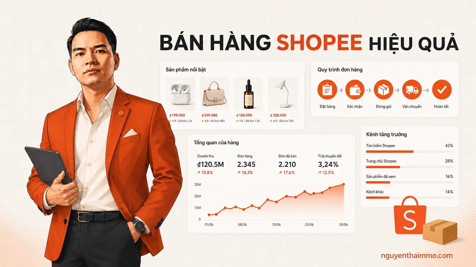 Bán hàng trên Shopee hiệu quả cho người mới — NguyenThaiMMO
