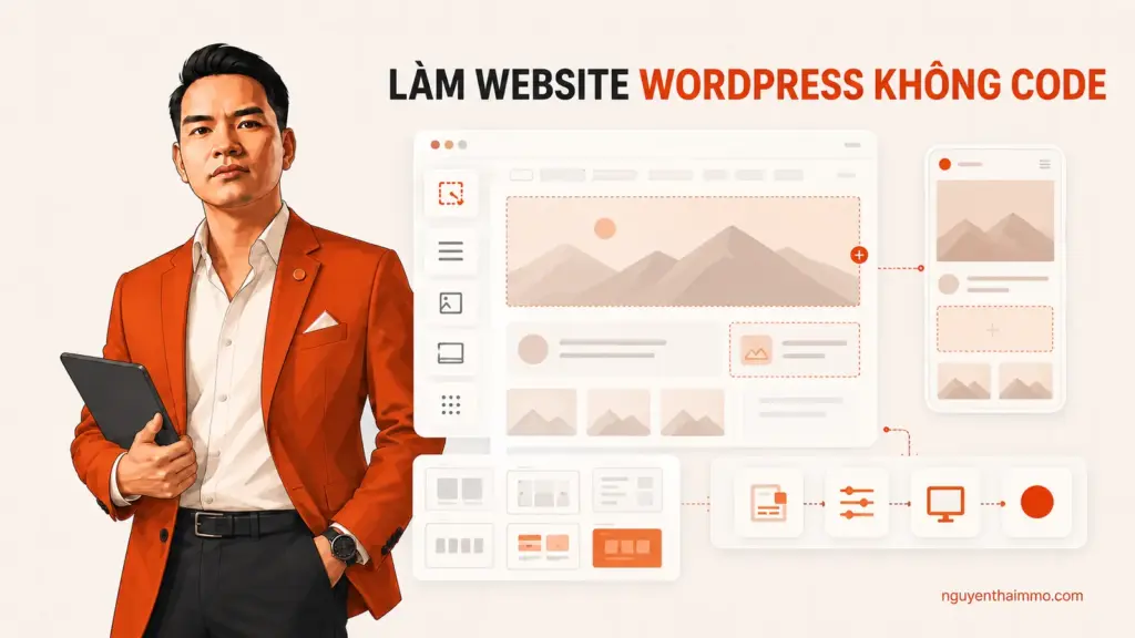 Làm website với wordpress cho người mới không code 7 Làm website WordPress cho người mới không cần viết code — NguyenThaiMMO