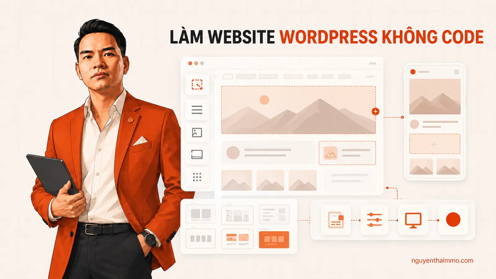 Làm website WordPress cho người mới không cần viết code — NguyenThaiMMO