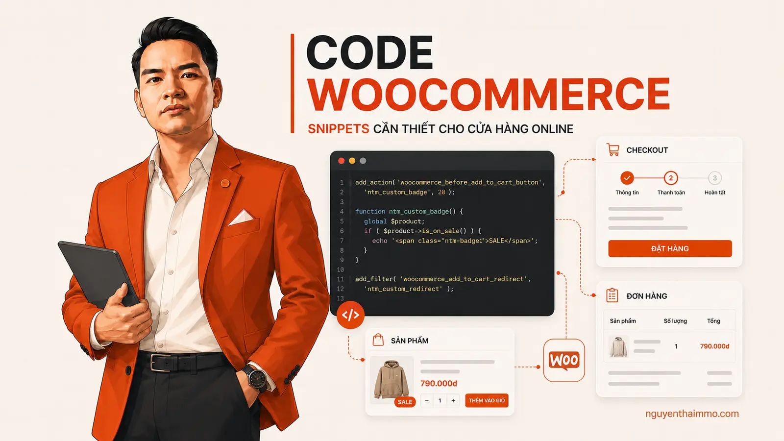 Các đoạn code WooCommerce cần thiết cho website bán hàng — NguyenThaiMMO