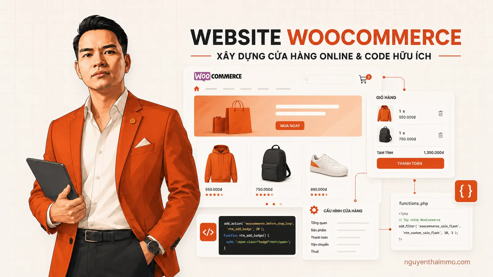 Xây dựng website bán hàng WooCommerce với các đoạn code hữu ích — NguyenThaiMMO