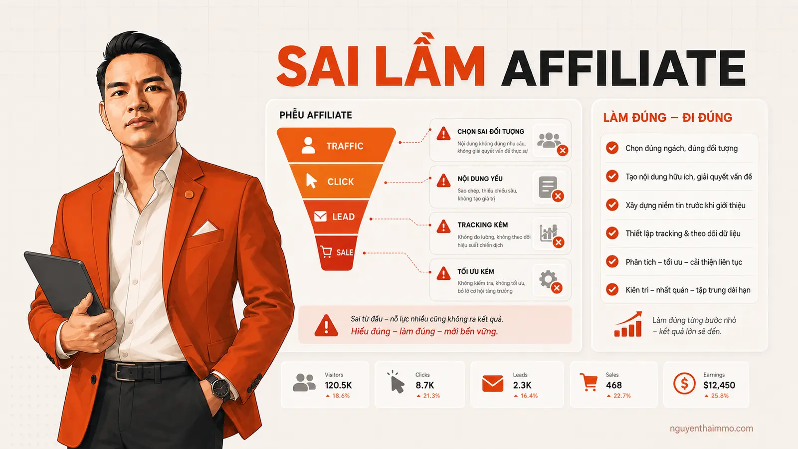 Những sai lầm thường gặp khi người mới làm Affiliate Marketing — NguyenThaiMMO