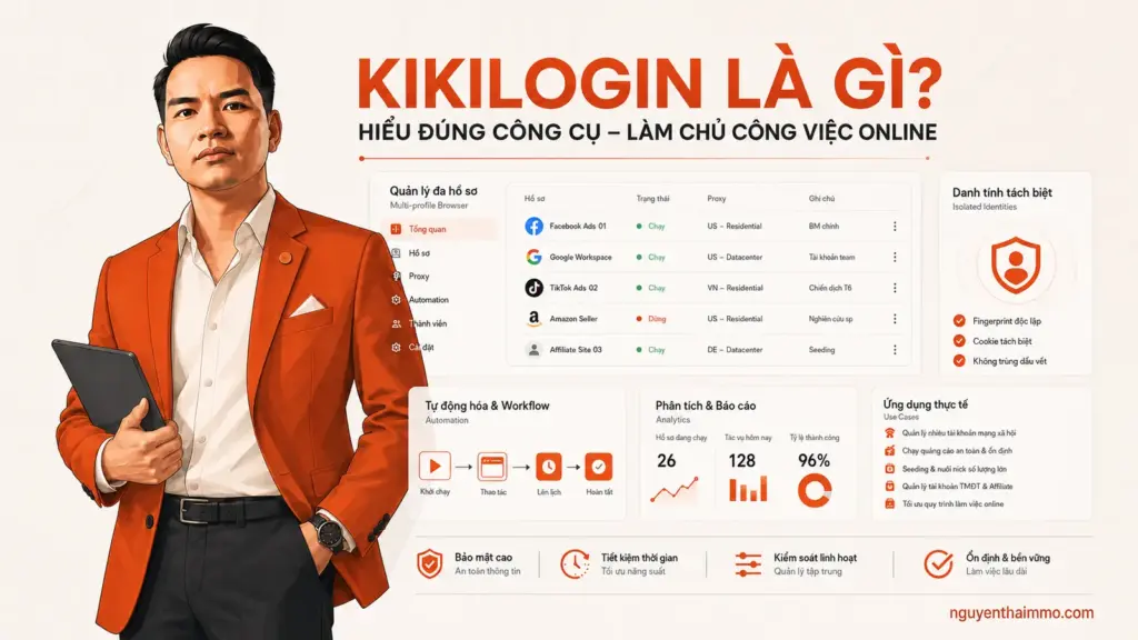 Kikilogin là gì và cách quản lý nhiều hồ sơ trình duyệt — NguyenThaiMMO